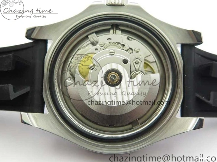 0130 Yacht-Master 116655 ARF SS Custom Made Black Ceramic Bezel on Oysterflex Rubber Strap A HighPerformance 3064